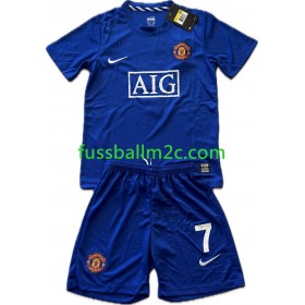 Fußballtrikots Manchester United Cristiano Ronaldo 7 2008-2009 Retro Kinder Ausweich Trikotsatz